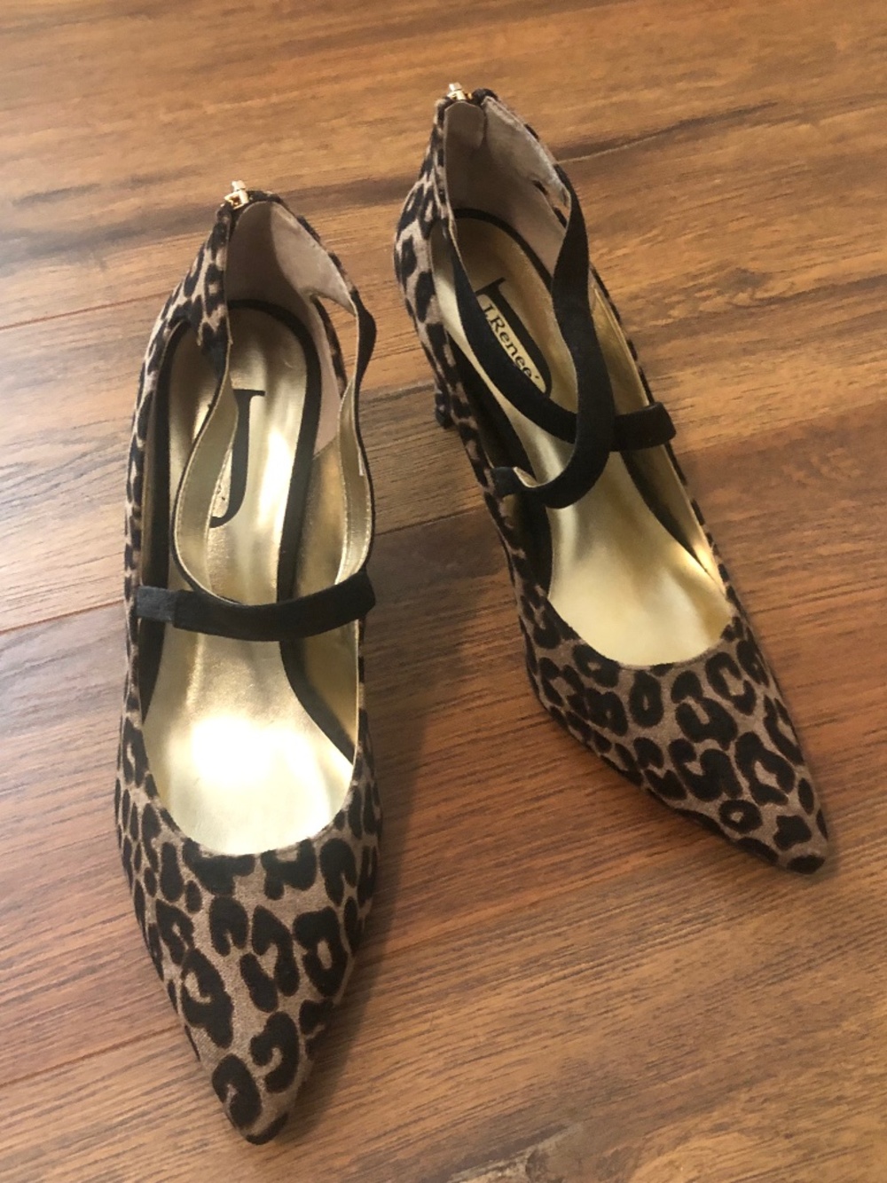 Velvet Leopard/ Suede J Renee Stiletto 8 ½ Medium